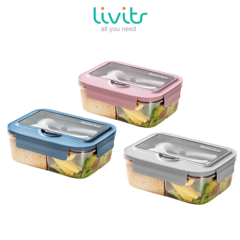 Jual BENTO LUNCH BOX SEKOLAH KANTOR - KOTAK MAKAN SET TERBUAT DARI