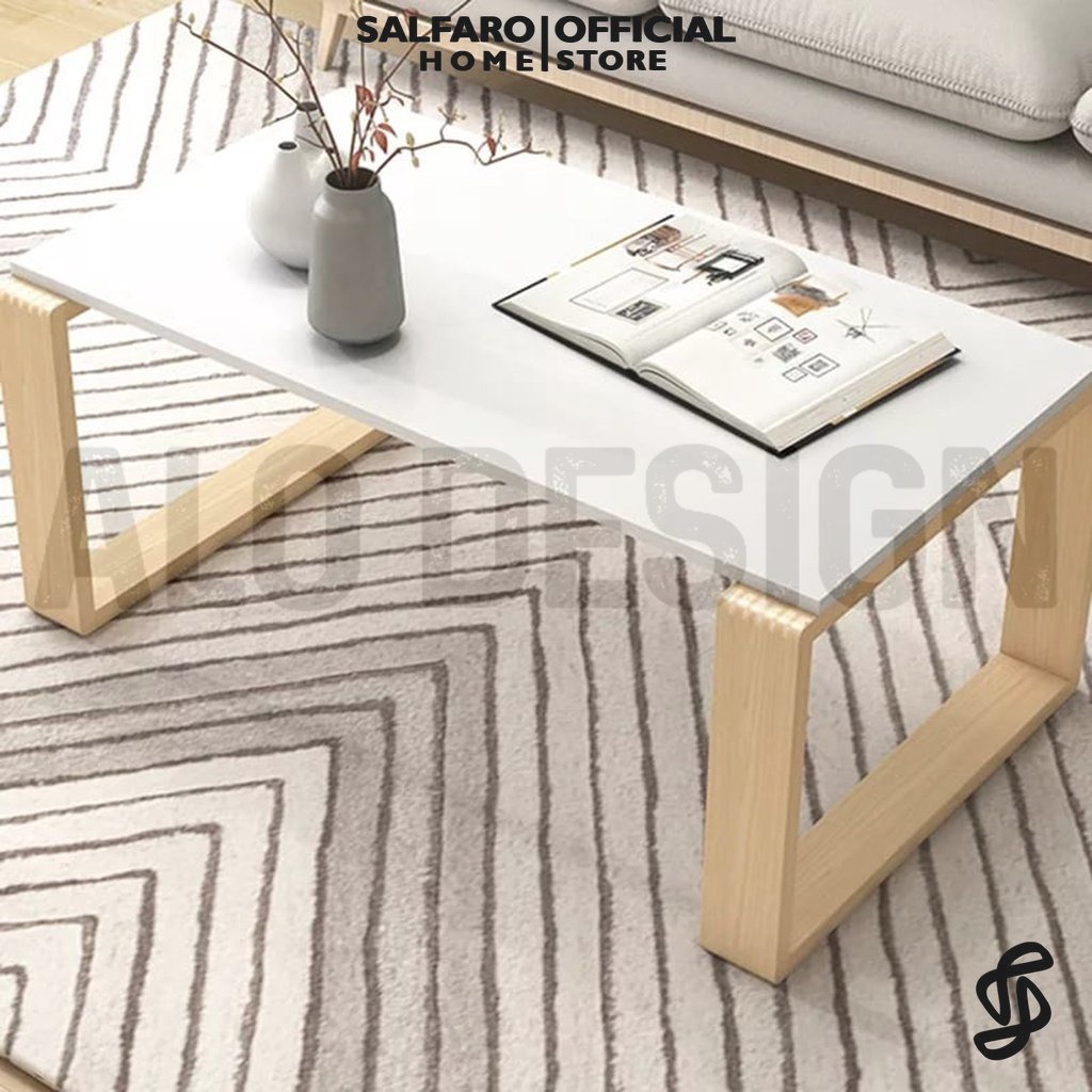 Jual meja ruang tamu minimalis modern estetik aesthetic multifungsi
