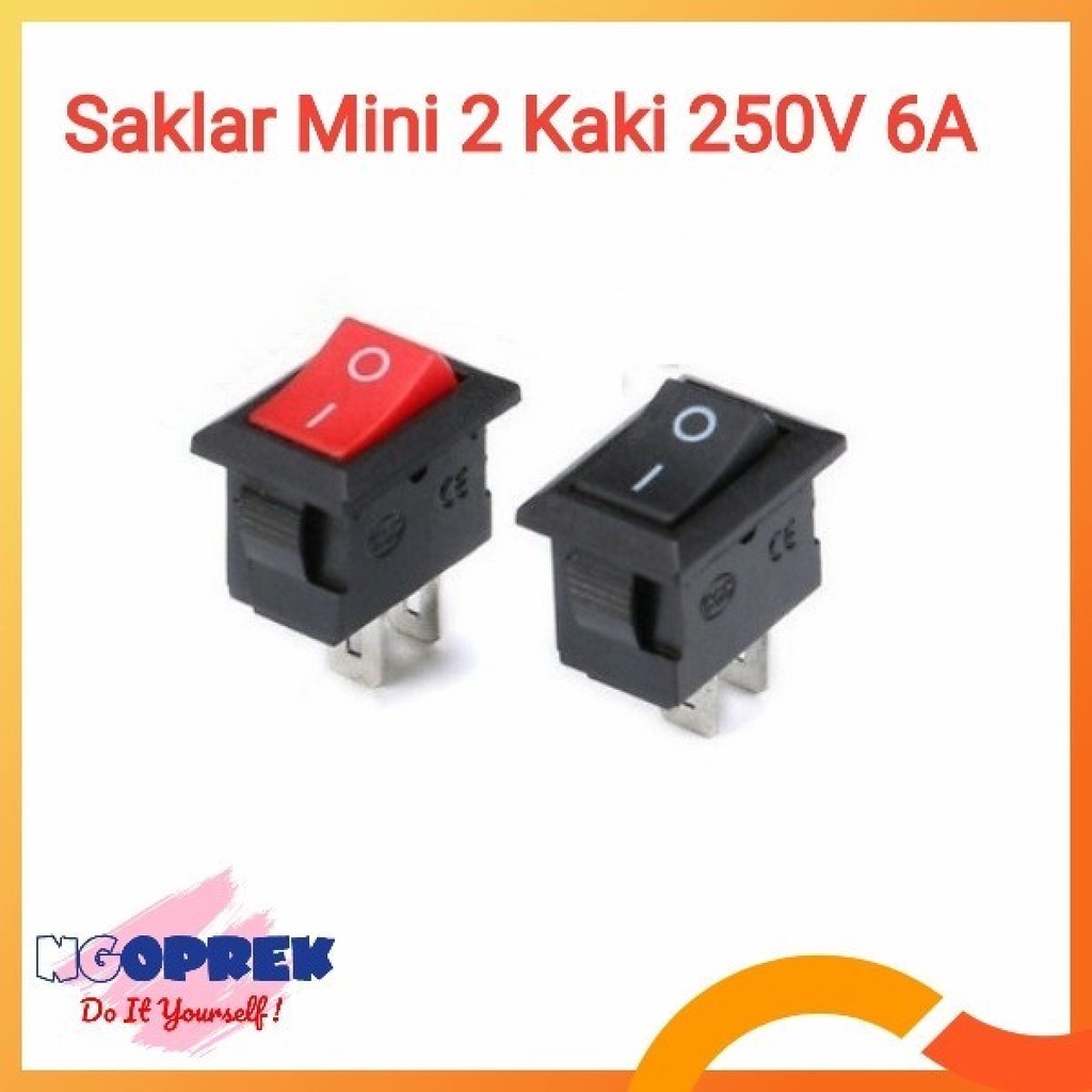 Jual Saklar On Off Mini Dua Kaki 250V 6A | Shopee Indonesia