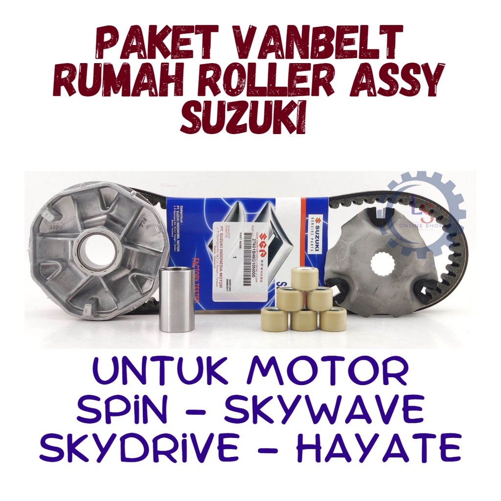Jual Paket Vanbelt V-belt Rumah Roller Assy Suzuki Spin - Skywave ...