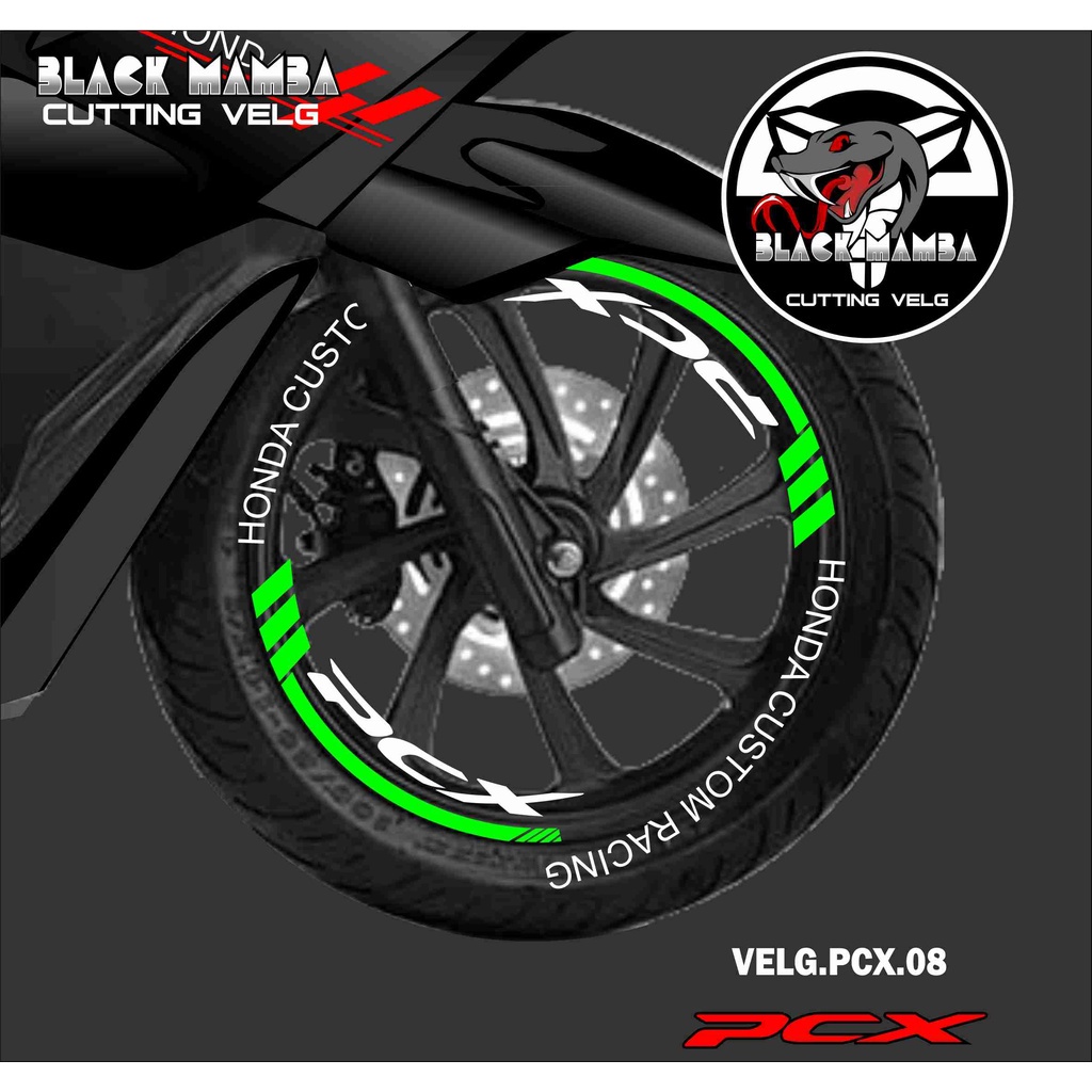 Jual (COD) CUTTING STICKER VELG HONDA PCX 08 - STIKER LIS LIST VARIASI ...
