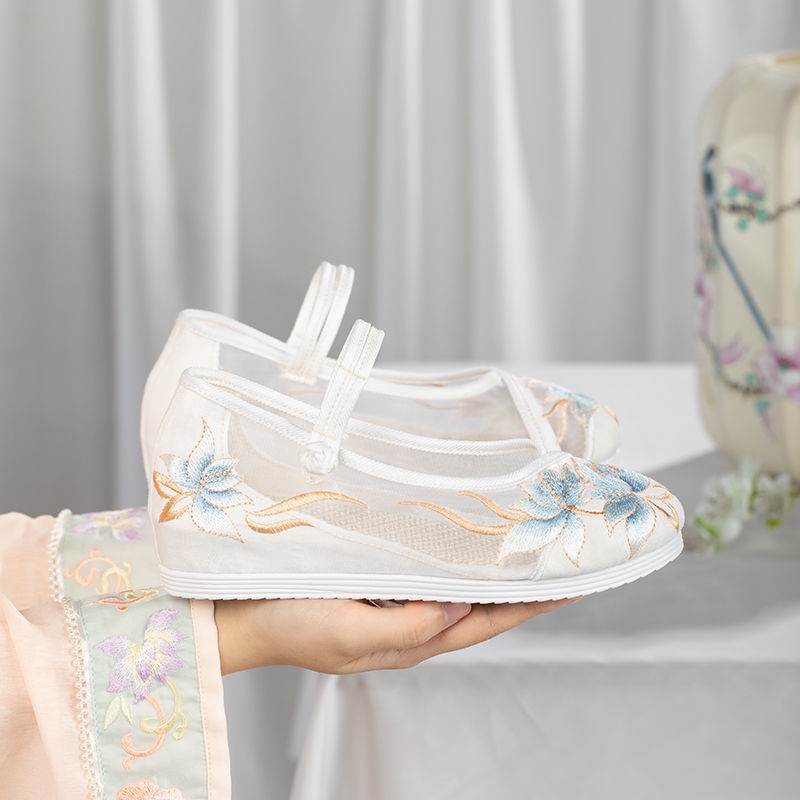 Women Ethnic Summer Embroidery Cloth Shoes