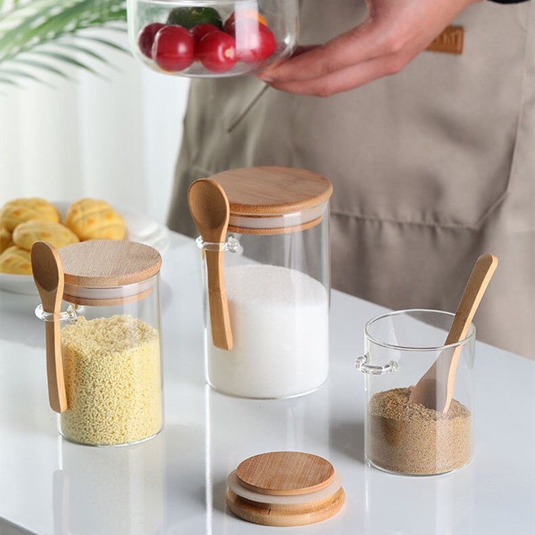 Jual Glass Storage Jar Toples Kaca Penyimpanan Kedap Udara Tempat Bumbu ...