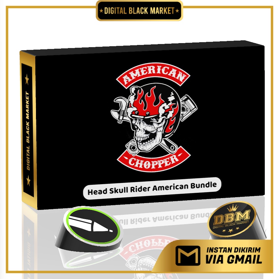 Jual Head Skull Rider American - Coreldraw | Shopee Indonesia