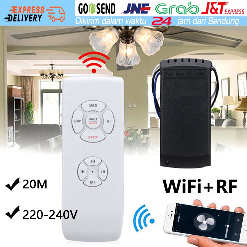 Jual 220V Lampu Kipas Remote Control Wireless / Sakelar Pengatur Waktu ...
