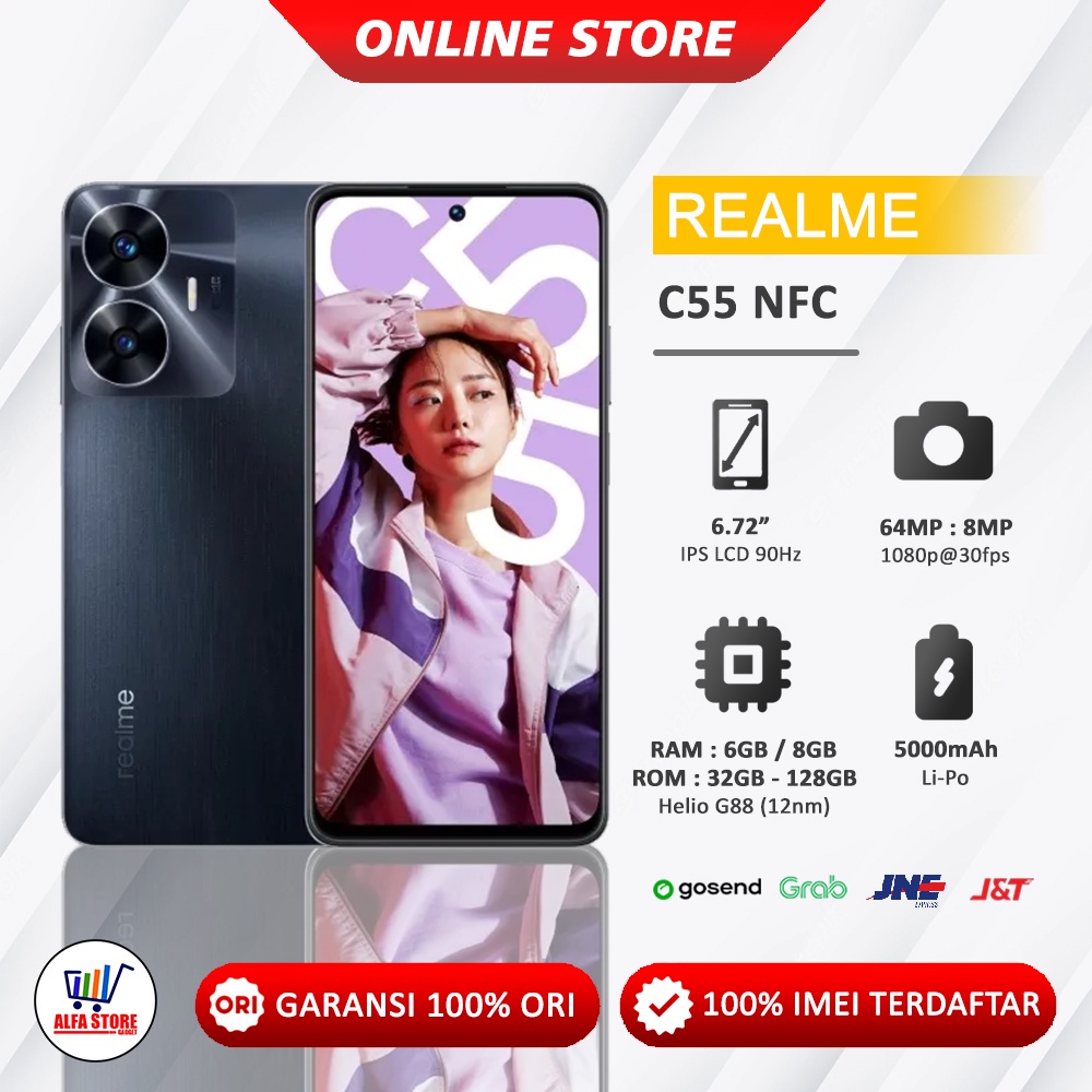 Jual Realme C55 NFC RAM 6/128GB - 8/256GB Garansi Resmi | Shopee Indonesia