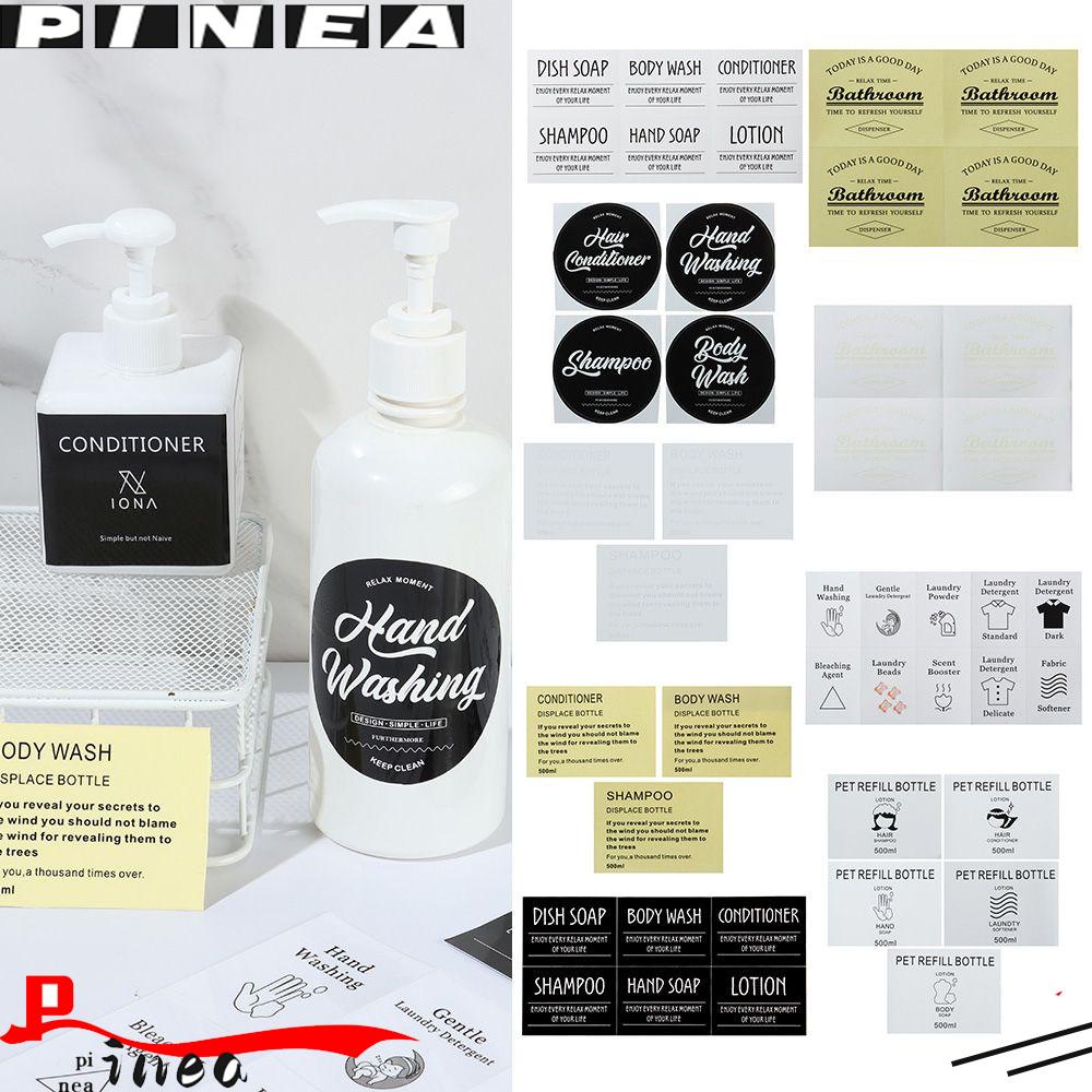 Jual Stiker Penanda Botol Isi Ulang Nanas Selfadhesive Shampoo Conditioner Dispenser Sabun Tag