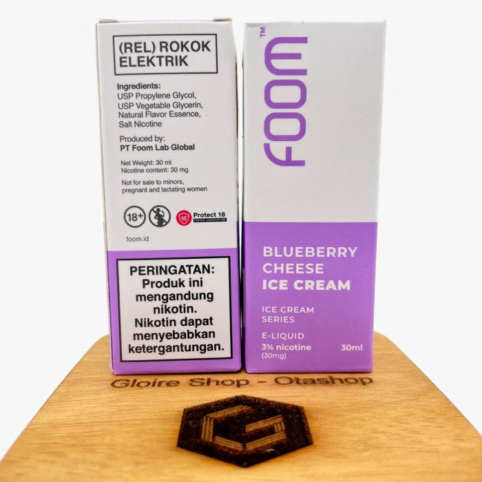 Jual SALT Foom BLUEBERRY CHEESE ICE CREAM 30ml 30mg by Foom Lab