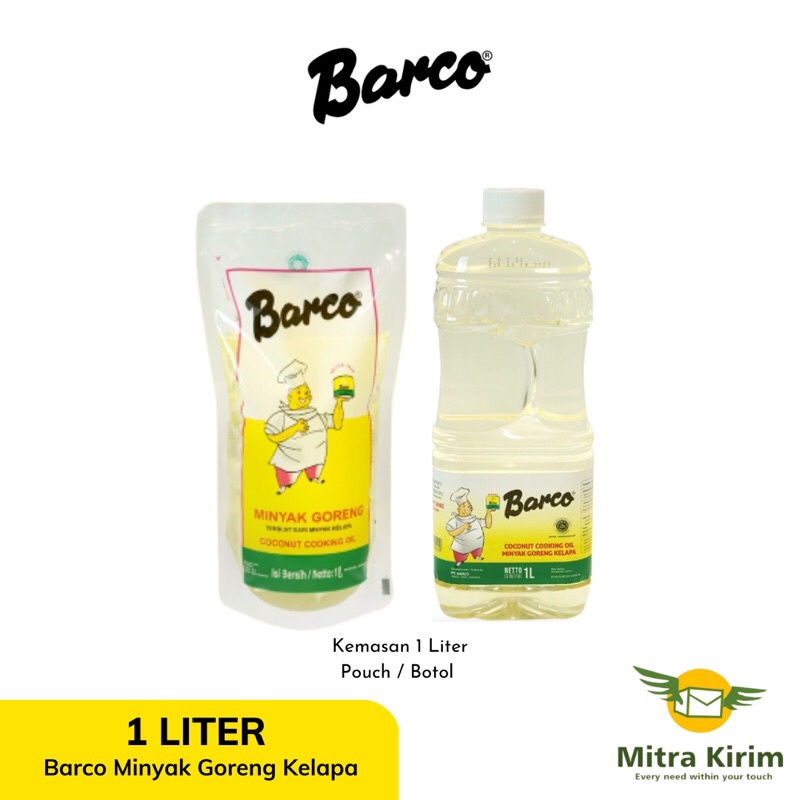 Jual Barco Minyak Goreng Kelapa 1 Liter Shopee Indonesia