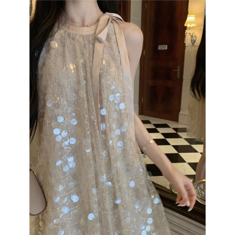 Jual Summer New All Sky Star Sequins Digging Shoulder Hanging Neck