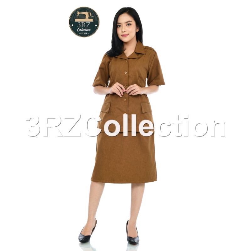 Jual MD23ED Baju Khaki Pns Wanita Seragam Pns Pemda Wanita Baju Dinas ...