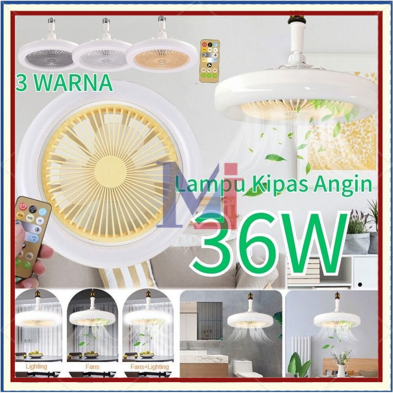 Jual 【COD】Kipas Angin Plafon Lampu/2In1 Fan Ceiling 36W/Kipas Listrik ...