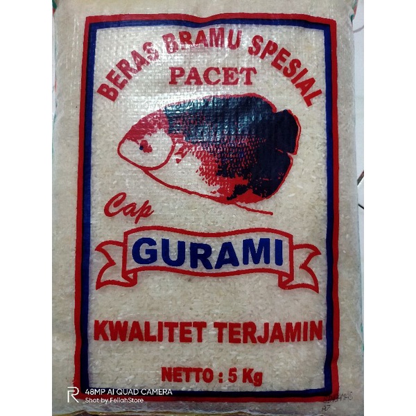 Jual Beras Putih Bramu Beras Pulen Bramo Beras Gurami 5 Kg Shopee Indonesia