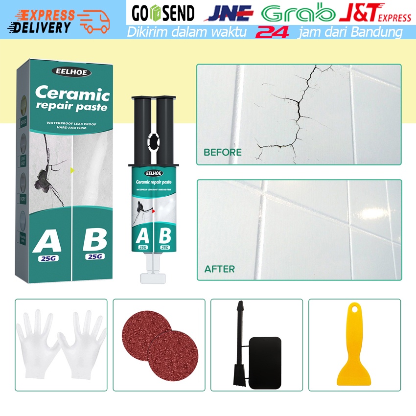 Jual Tile Repair AB Lem Set Keramik Crack Repairing Agent Perekat Set
