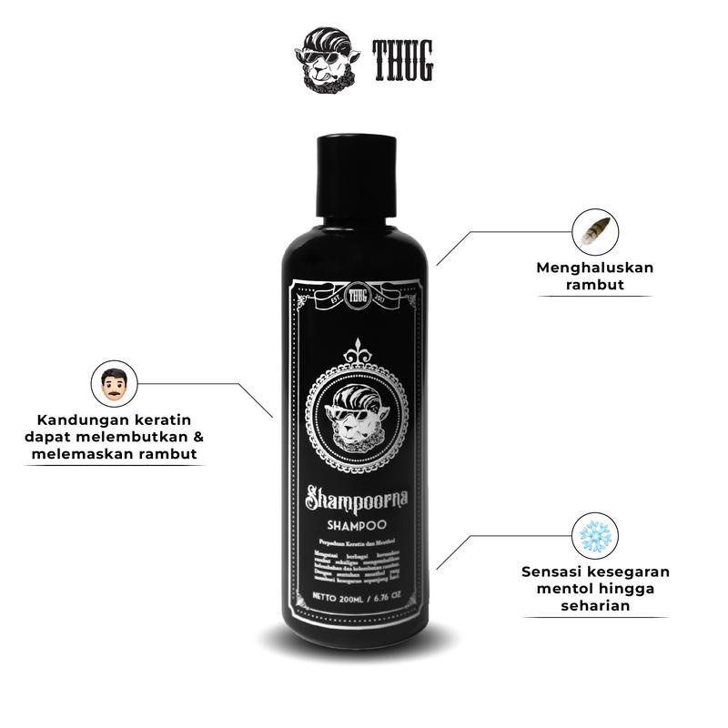 Jual thug ShAMPO keratin PELURUS RAMBUT original100Shampoorna Shampoo