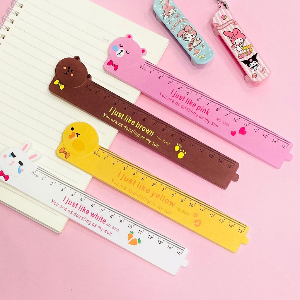Jual BOS Penggaris Ruler 15 cm/Ruler Bentuk/Garisan Gambar/Penggaris ...