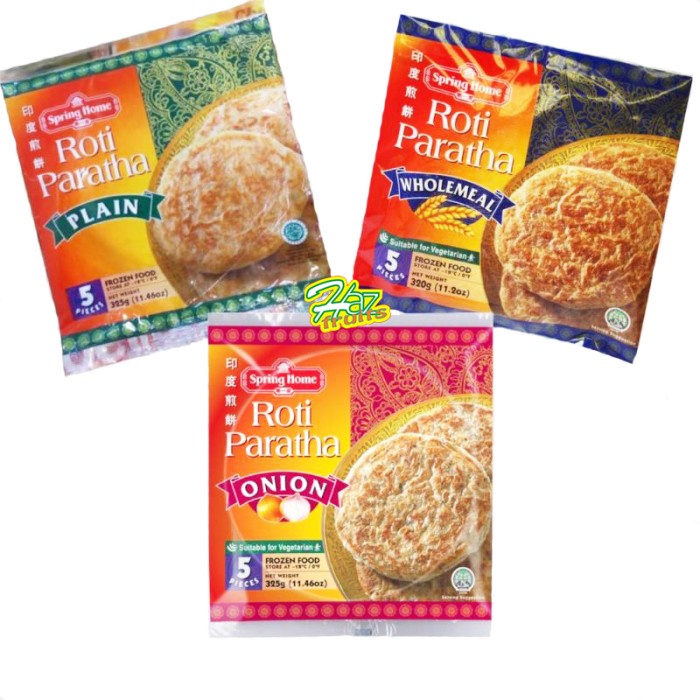 Jual Spring Home Roti Paratha|Tyj Roti Paratha 325g | Shopee Indonesia