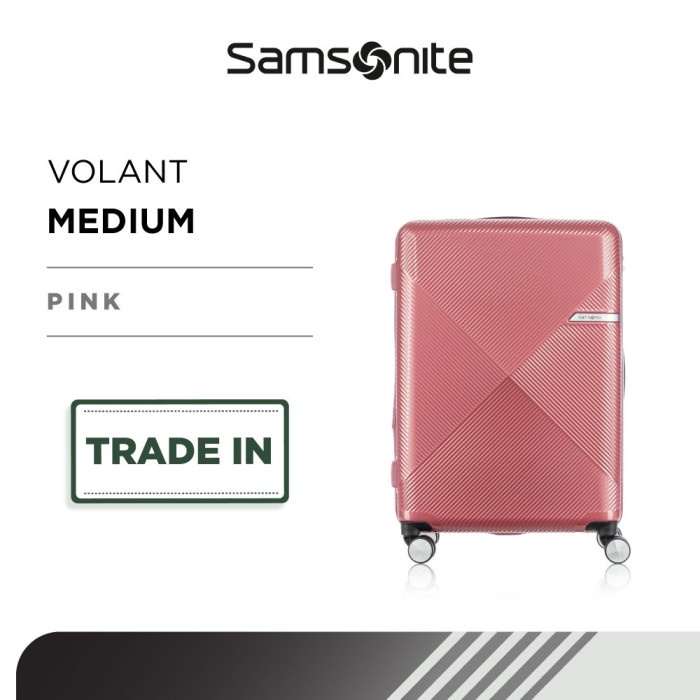Jual Samsonite Volant Koper HardcaseMedium 25inch EXP TSA - Pink ...