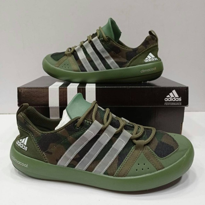 Jual Sepatu Slip On Adidas Climacool Boat Lace Graphic Camo Green ...