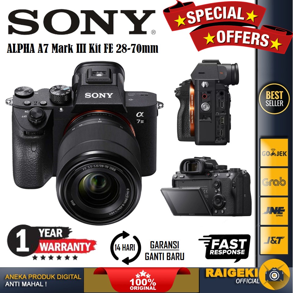 sony alpha a7 mark 3 systemkamera fe 28 70mm kit