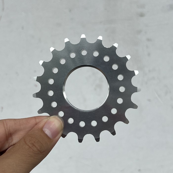 Jual COG FIXIE 19T FIXED GEAR GIR 19 T LASCO ORIGINAL CHROME CNC ALLOY ...