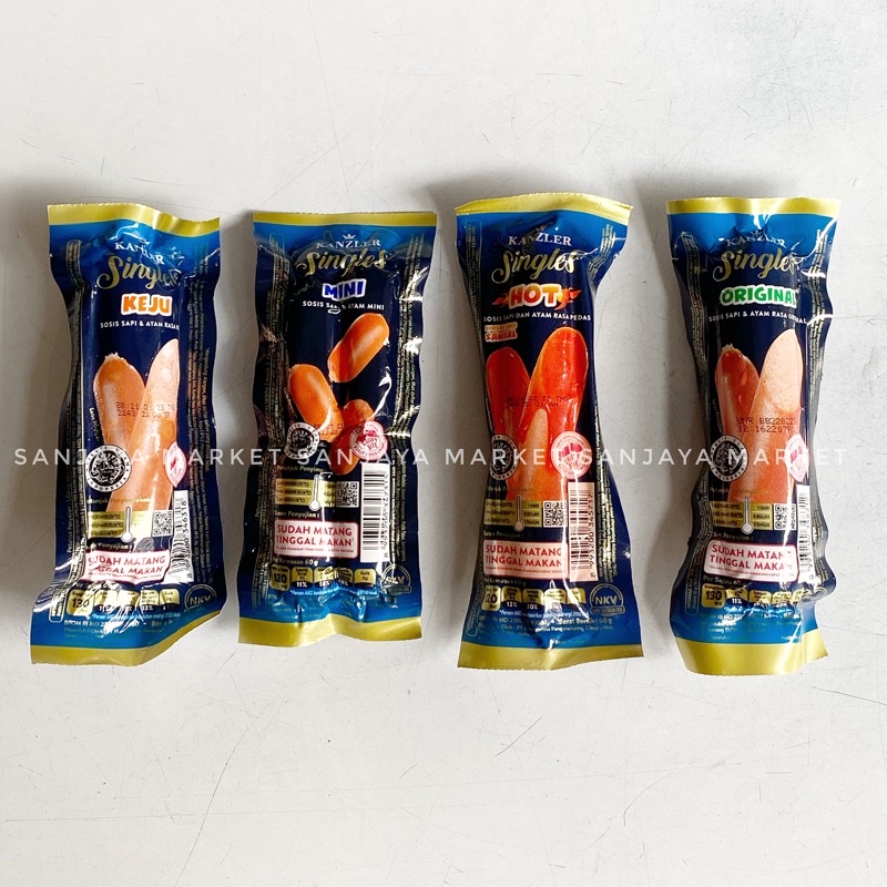 Jual Sosis Kanzler Single Viral Siap Makan Rasa Keju Hot Mini Original