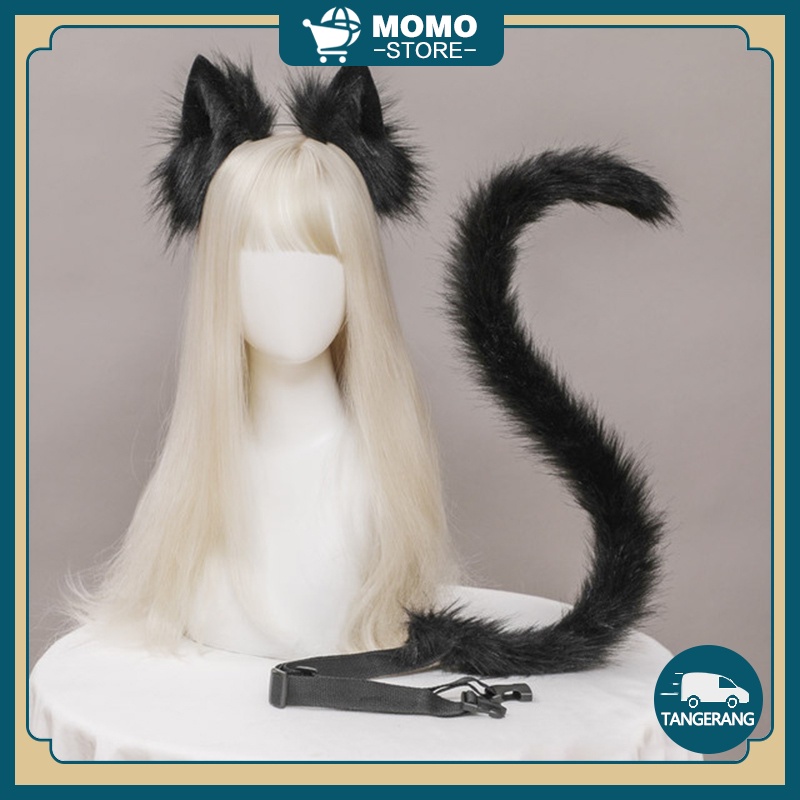 Jual Cosplay Cat Ear and Furry Tail Costume Set Shopee Indonesia