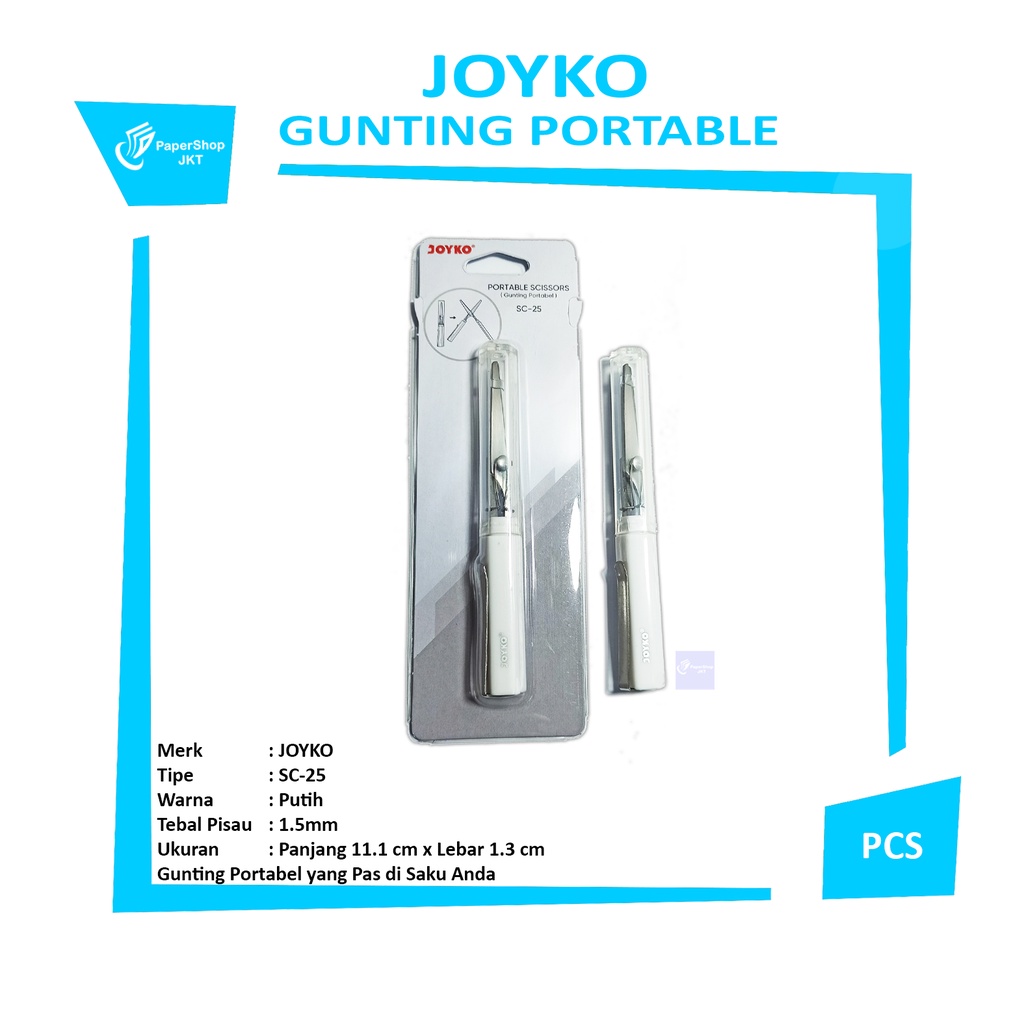 Jual JOYKO - Gunting Portable Portable Scissors SC-25 - Pcs | Shopee ...