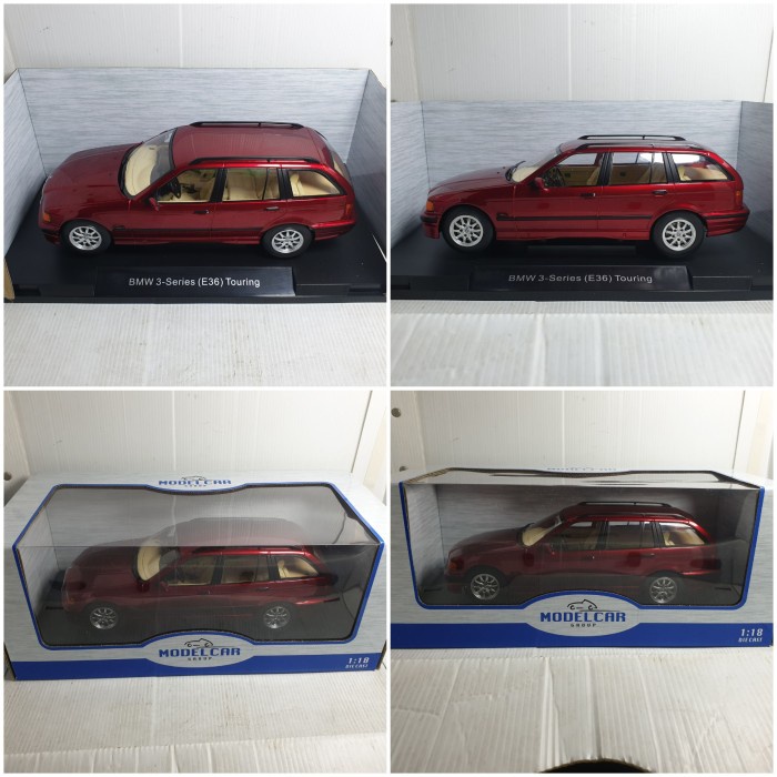BMW 325i Touring E36 Au 1/18 - Miniature MCG Argentée - Neuve En Boîte
