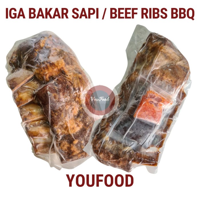 Jual BEEF RIBS BBQ - Iga Bakar Sapi Barbeque (Matang Frozen) | Shopee ...