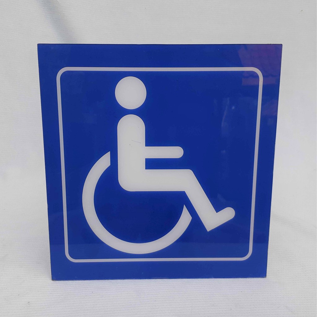 Jual Sign Akrilik Lambang Kursi Roda / Rambu Kursi Roda | Shopee Indonesia