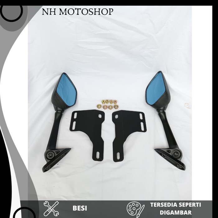 Jual SPION R25 KACA BIRU ADV 160 + BREKET SERPO WINDSHIELD ADV 160 ...