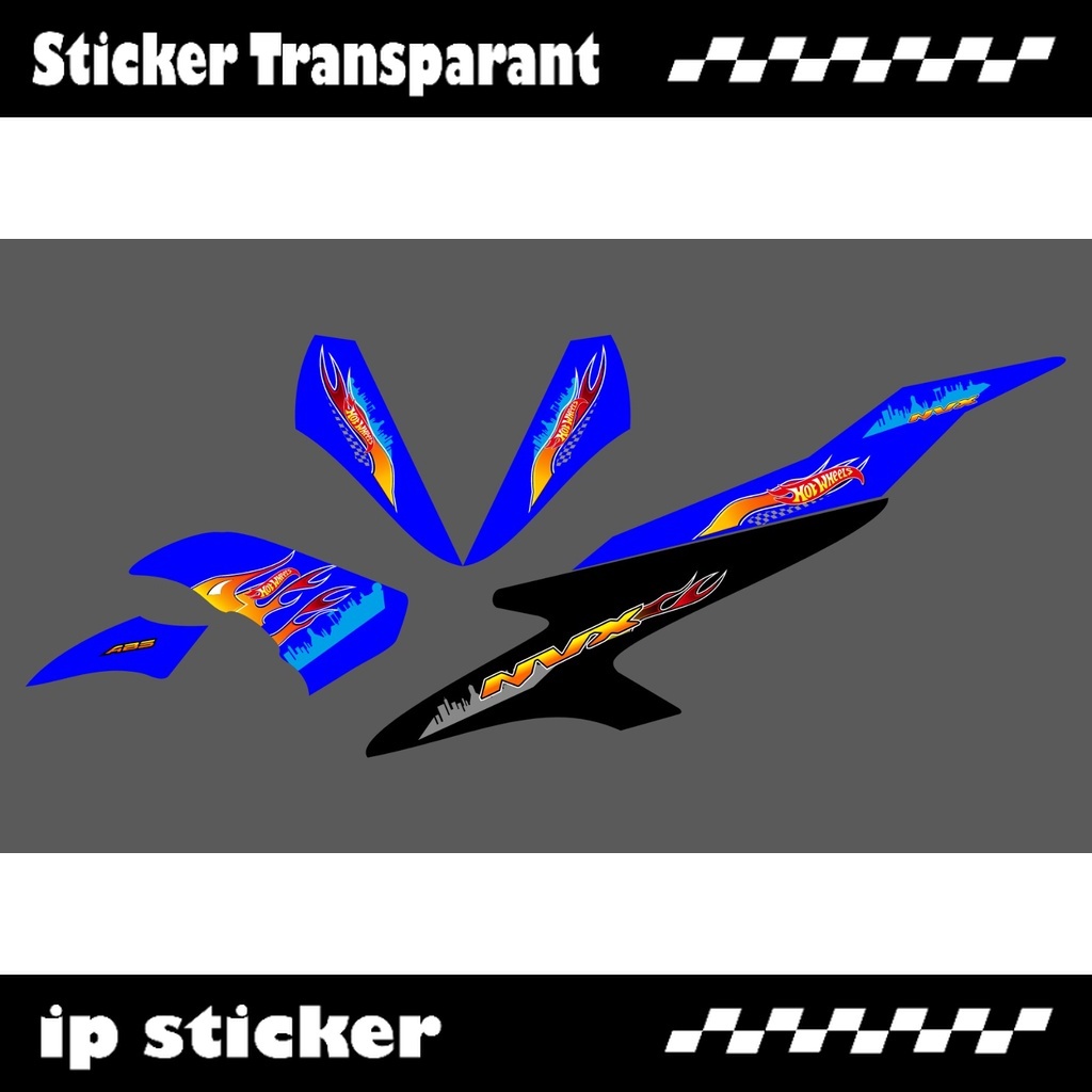Jual STRIPING TRANSPARAN AEROX OLD 155 VVA HOTWHEELS FIRE DESIG IP ...