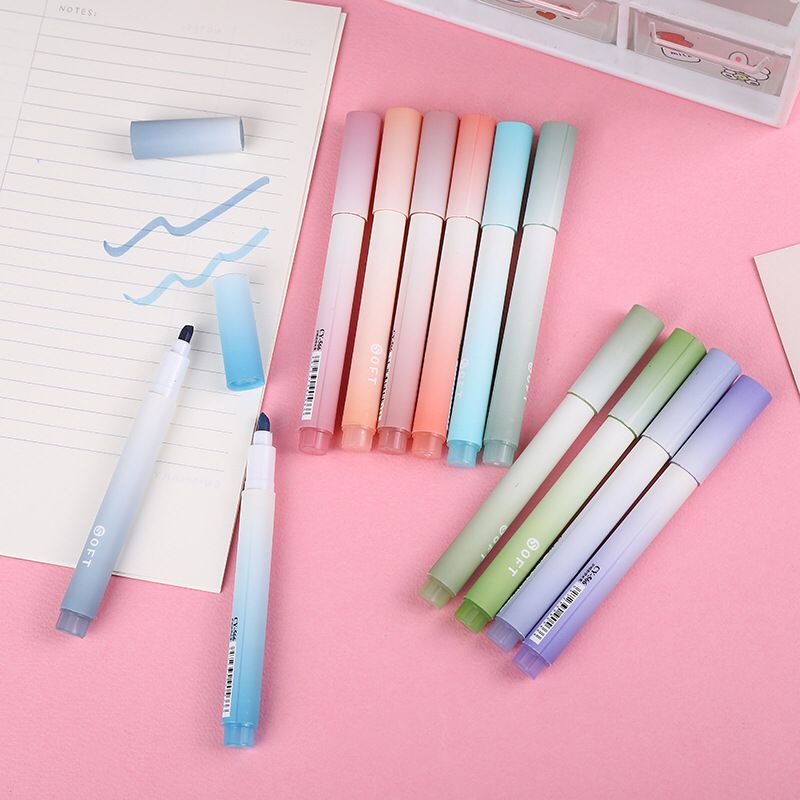 Jual [MILOLI] 1Set PENA HIGHLIGHTER GRADUAL SUNRISE Pastel Colour Pen ...