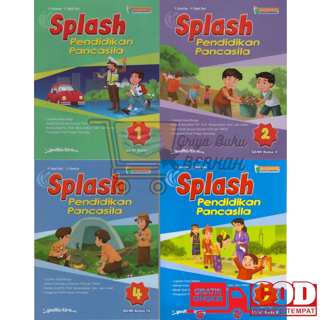 Jual Original Buku Splash Pendidikan Pancasila Kurikulum Merdeka Kelas Sd Mi