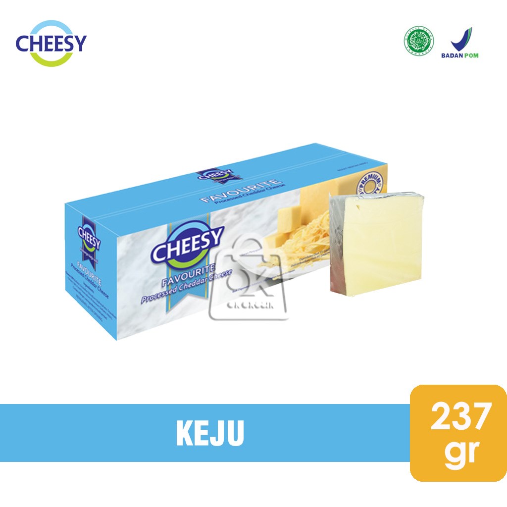 Jual Cheesy Favorite BIRU Cheddar Cheese / Keju Potongan (237 gr ...