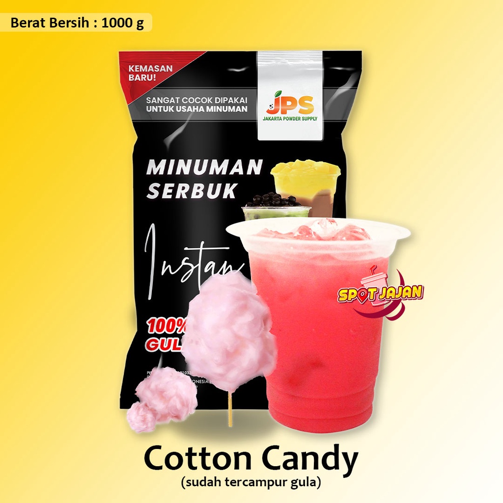 Jual JPS Mix Cotton Candy 1 Kg - Bubuk Minuman Dengan Gula / Serbuk ...