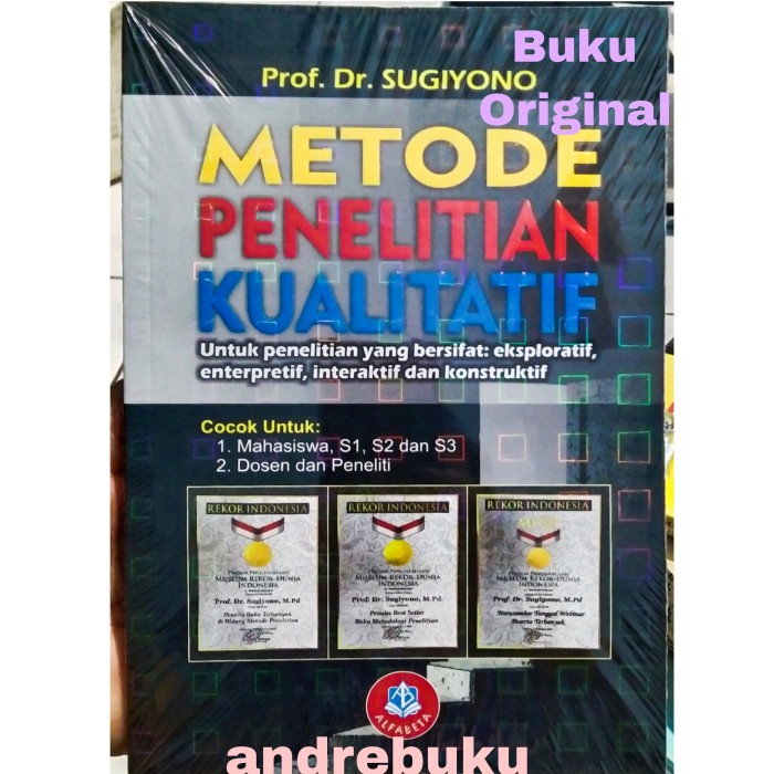 Jual Buku Metode Penelitian Kualitatif Prof Dr Sugiyono Shopee Indonesia 3861