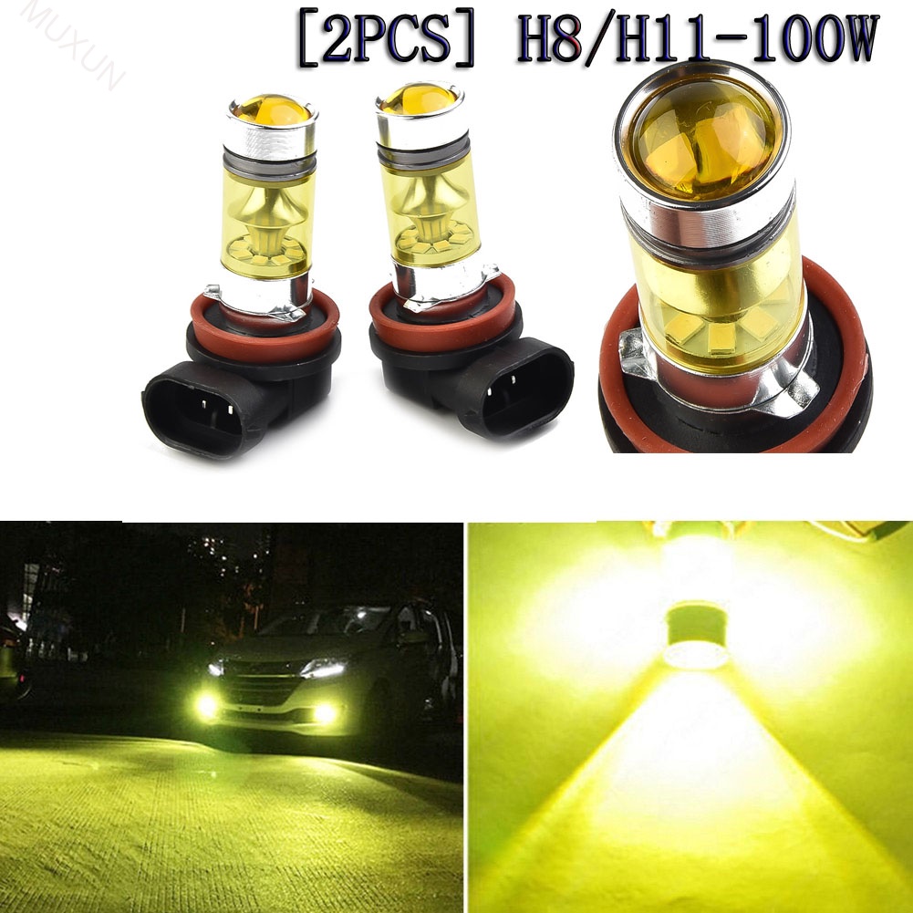 Jual SEPASANG 2pcs mobil led Lampu Kabut Led H11 H8 4300K 100W 1500LM