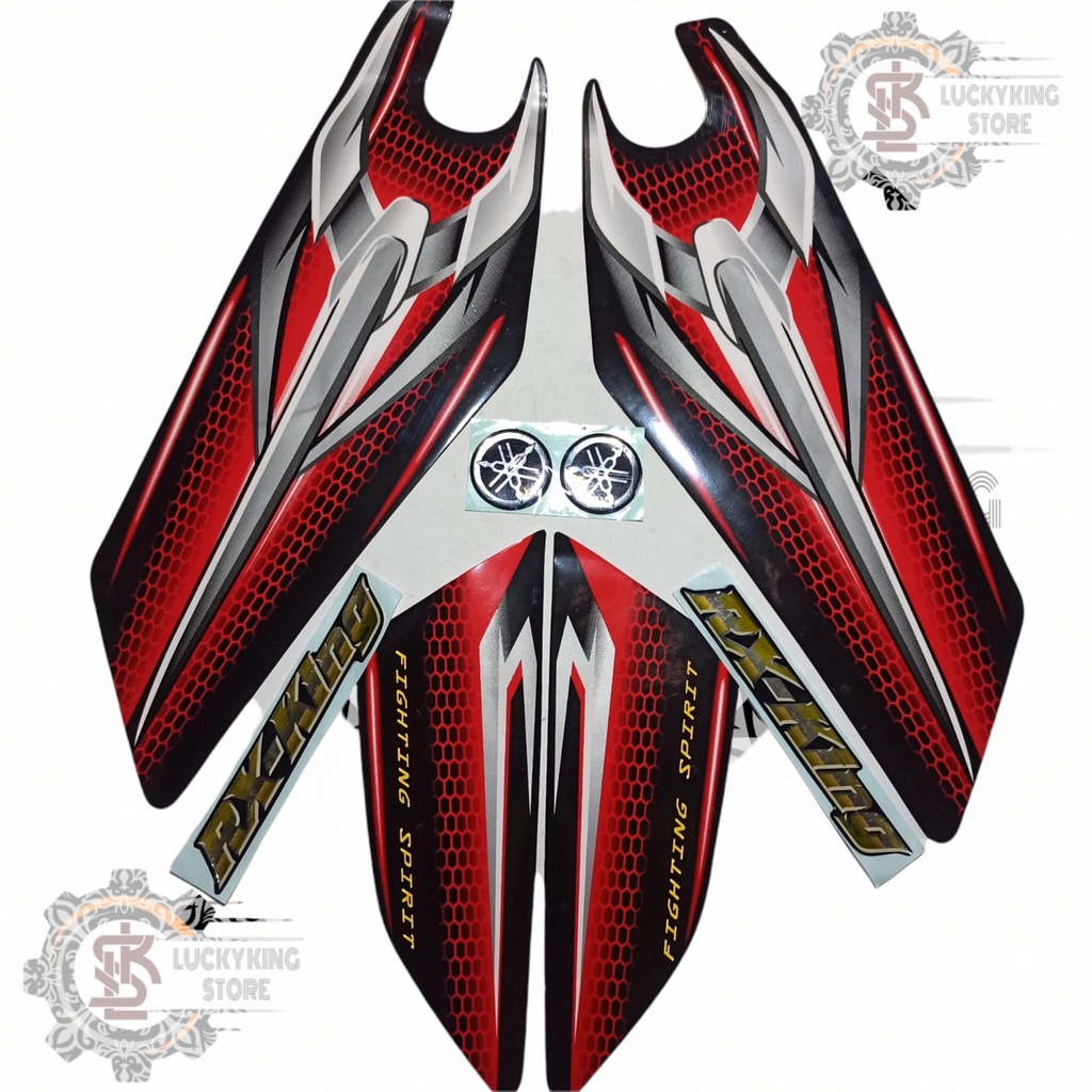Jual STRIPING STICKER RX KING 2007 MERAH cod | Shopee Indonesia