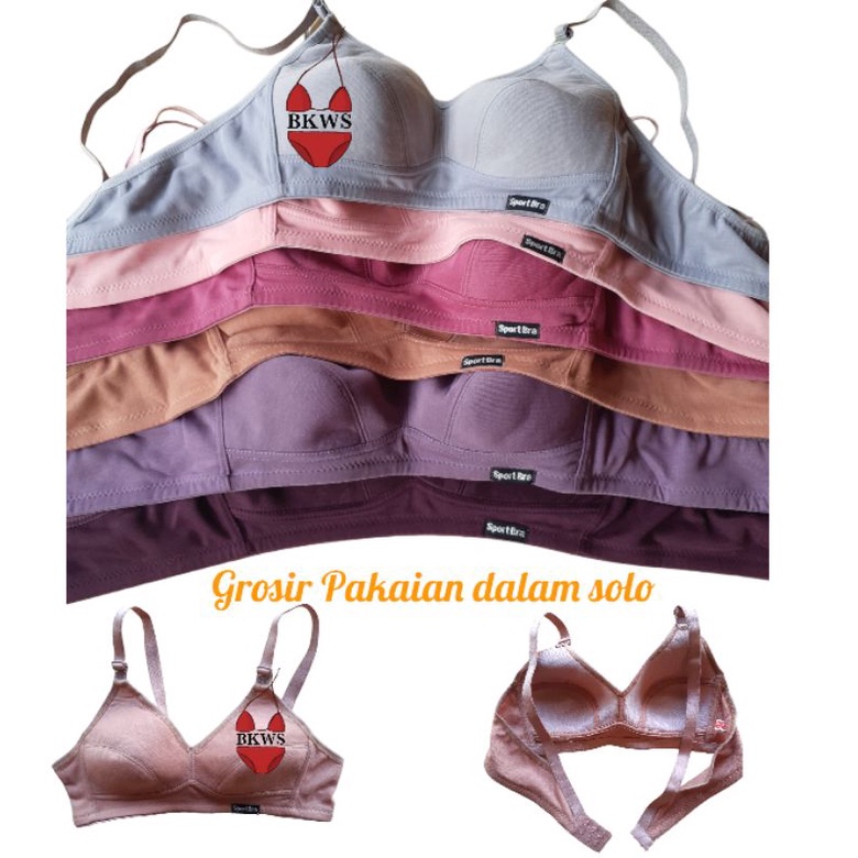 Jual Bra Sport Wanita Pakaian dalam wanita BH Tanpa Kawat High