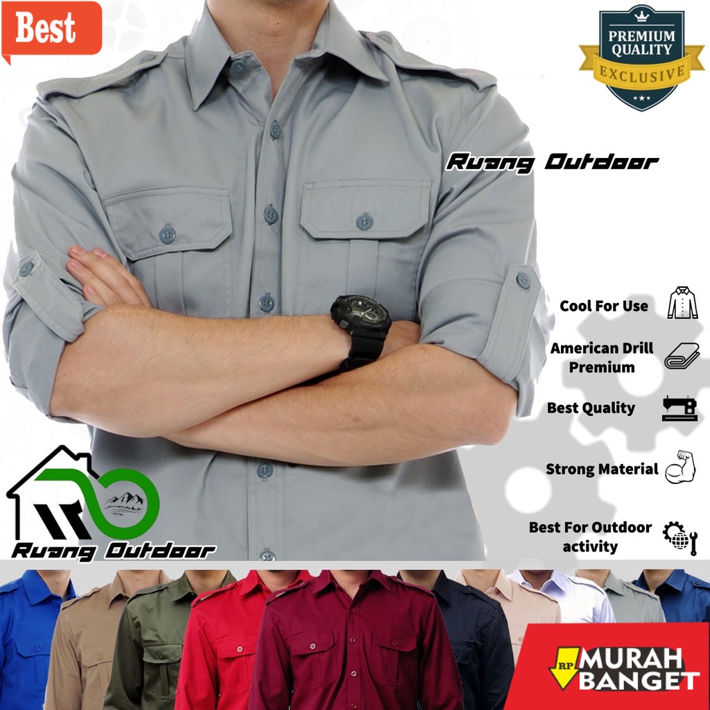 Jual Seragam Pns Terbaru Baju Kemeja Pdl Pdh Lapangan Lengan Panjang