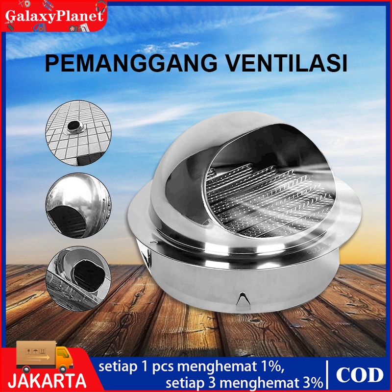 Jual Pc Stainless Steel Wall Ceiling Air Vent Ducting Ventilation Exhaust Grille Wall Air Vent