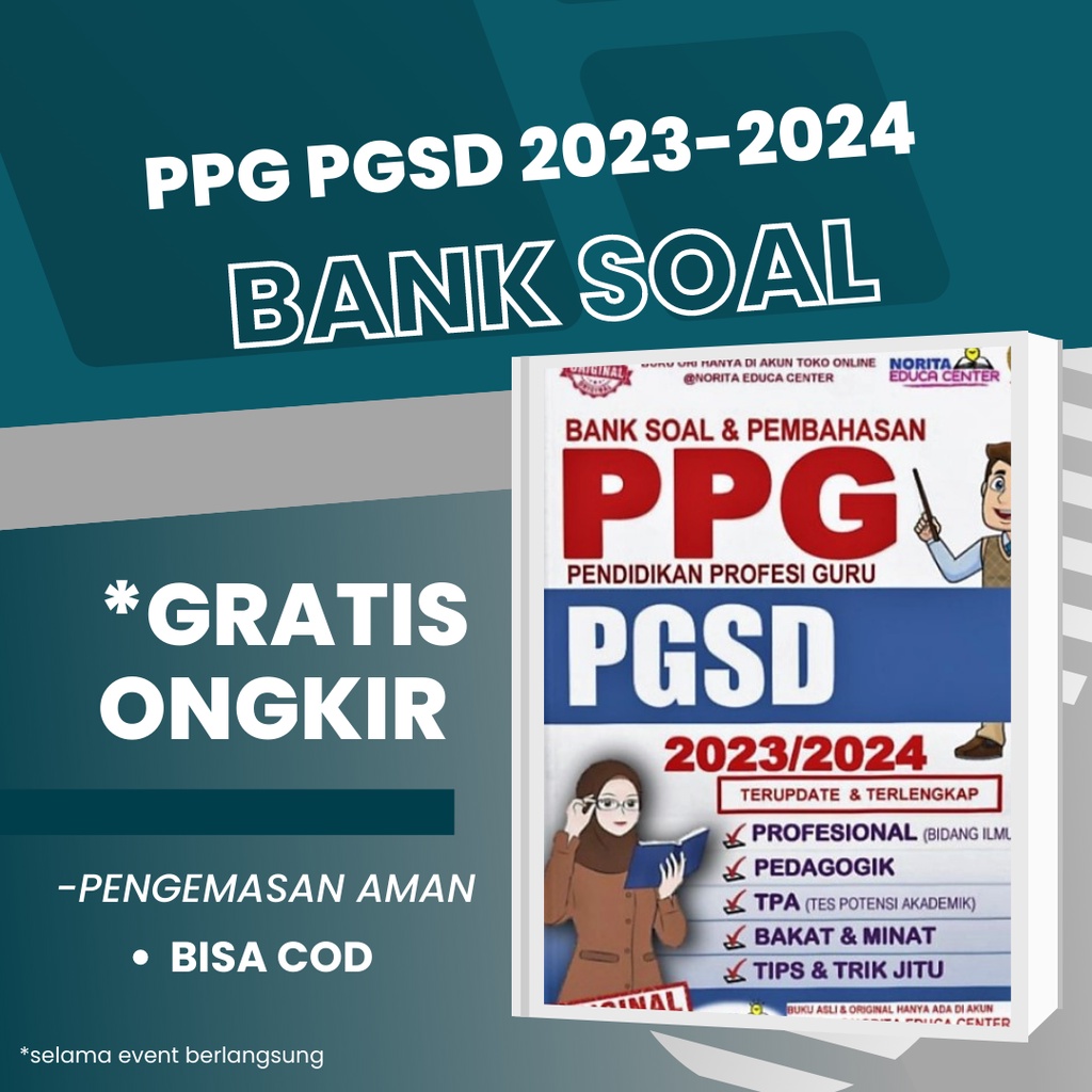 Jual TES PPG PGSD 2023-2024 BUKU BANK SOAL DAN PEMBAHASAN | Shopee ...