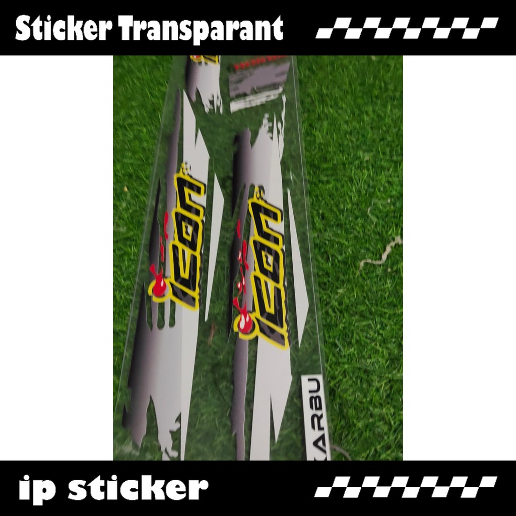 Jual STICKER BEAT KARBU ICON SPORT LIST STRIPING TRANSPARAN UV bisa cod ...