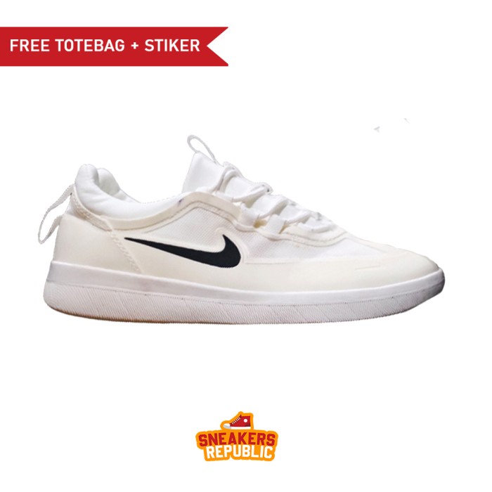 Jual SEPATU NIKE SB NYJAH FREE WHITE BLACK SNEAKERS RUNNING