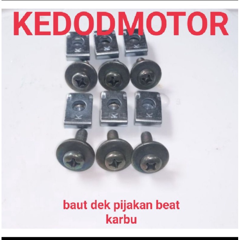 Jual Baut Set Dek Bawah Honda Beat Karbu Baut Dek Pijakan Baet Karbu