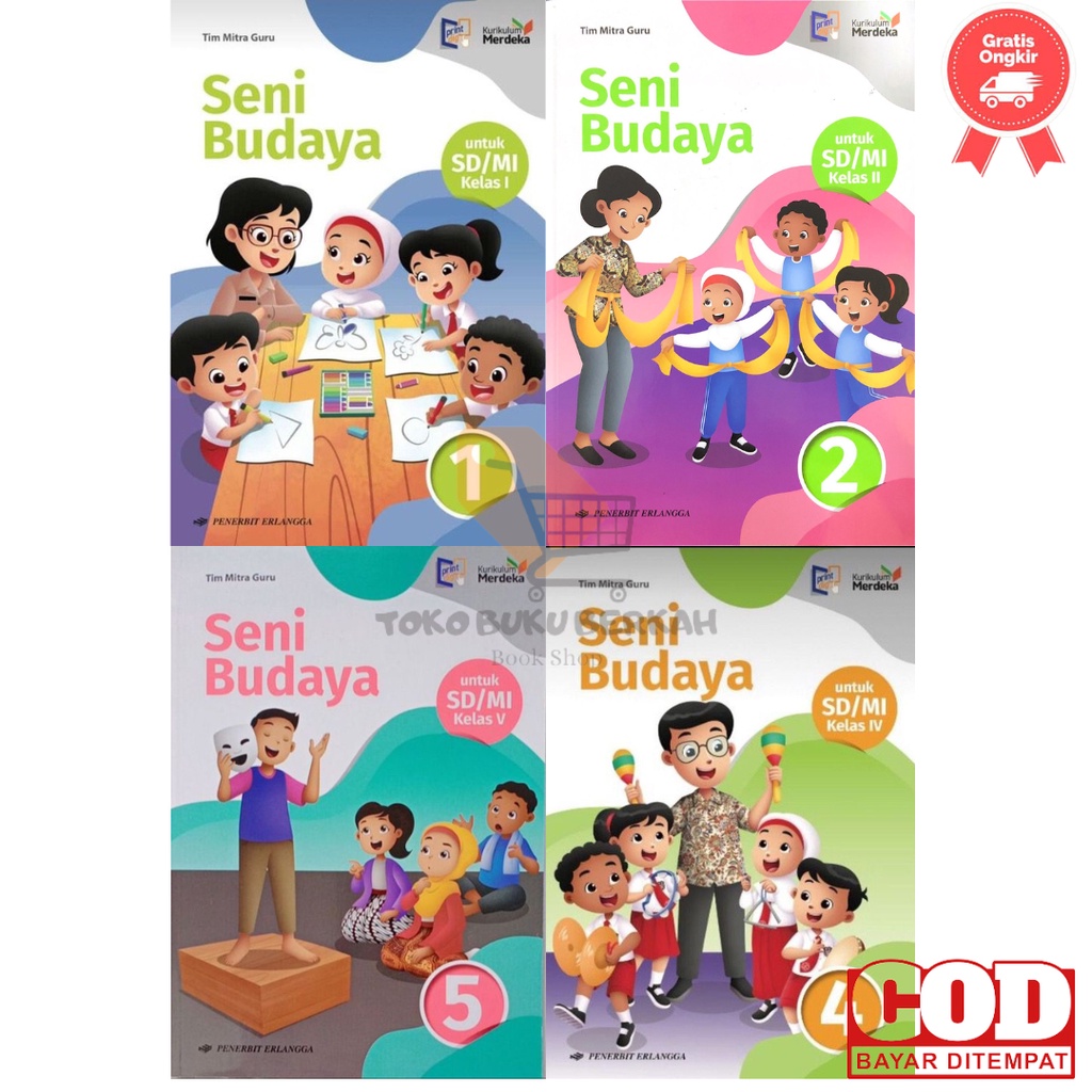 Jual SENI BUDAYA SD/MI Kelas 1 2 3 4 5 6 Penerbit Erlangga Kurikulum ...