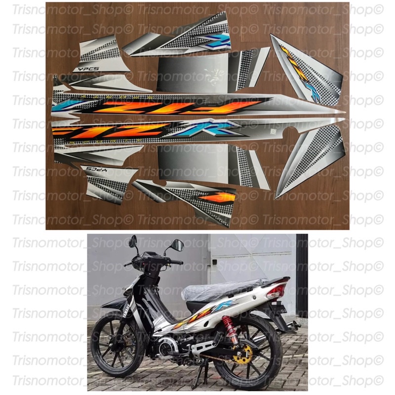 Jual Striping List Yamaha Fiz R F1z R Fullcluth 04 Putih Hitam Sticker Stiker Fizr F1zr 2004 Fc 5006