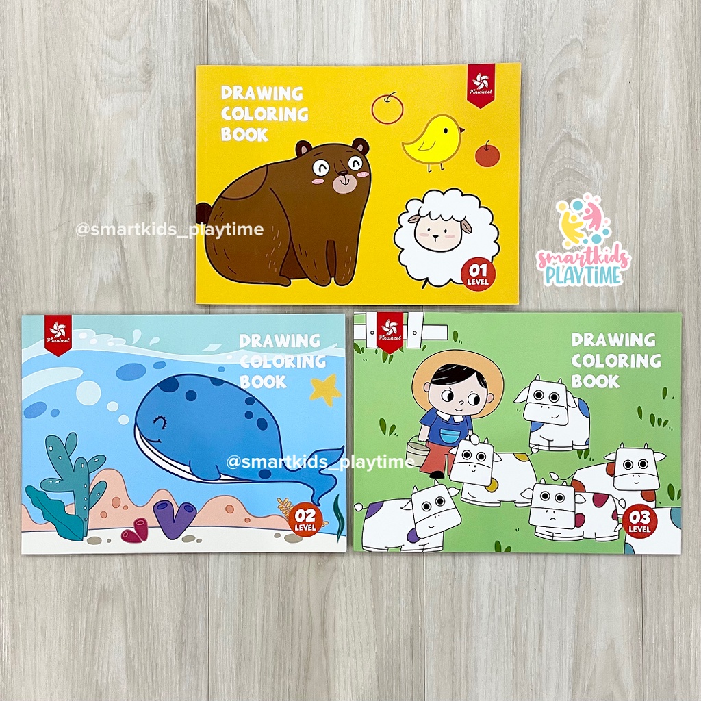 Jual Pinwheel Drawing Coloring Book Level UP Mainan Edukasi Anak ...